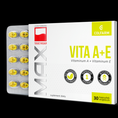 Vita A +E Colfarm 30 tabl witamina młodości