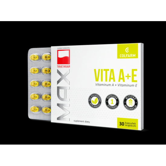 Vita A +E Colfarm 30 tabl witamina młodości